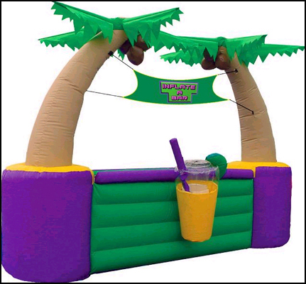 Inflatable Tiki Bar